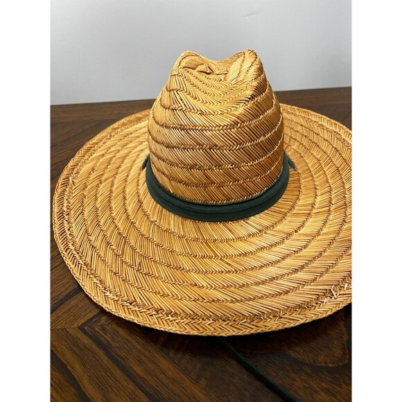 DPC Dorfman Pacific Pine Weaved Straw Universal Wide Brim Summer Hat size Small - Picture 2 of 9
